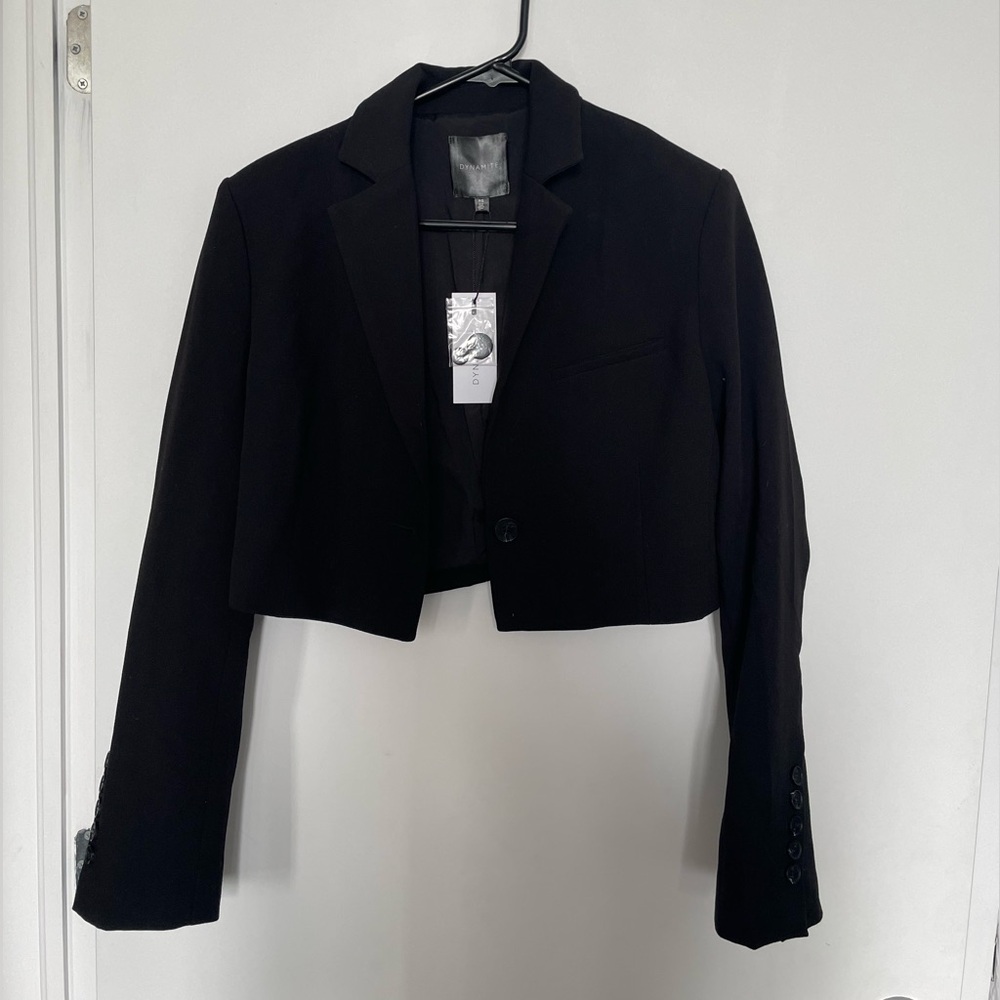 Women's Black Kora Cropped Blazer